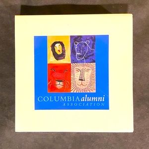 COLUMBIA ALUMNI ASSOCIATION GLAZED CERAMIC COASTERS/ LIONS